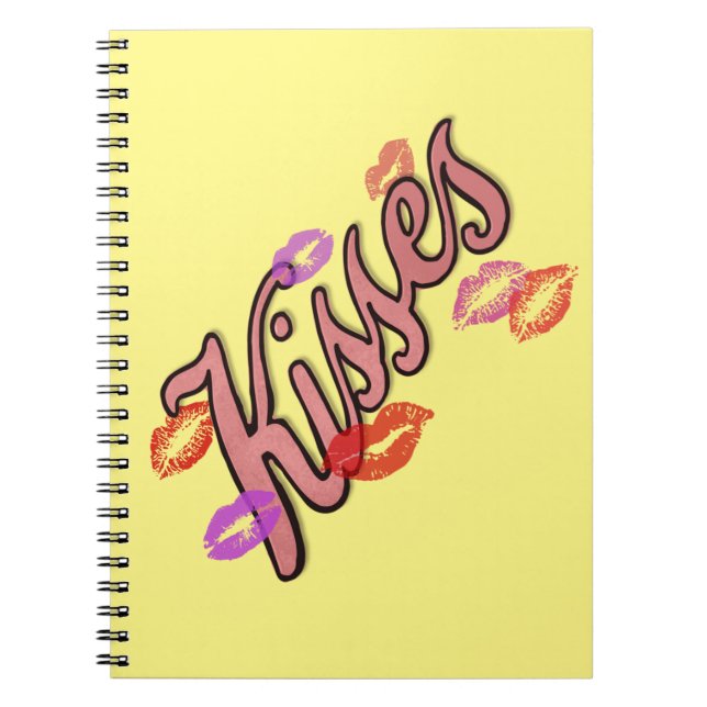 CADERNO ESPIRAL BEIJOS LIP (Frente)