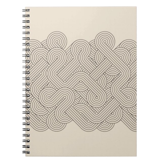 Caderno Espiral Beira abstrata (Frente)