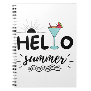 Caderno Espiral Bela Alô Summer Beach