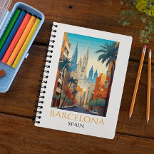 Bela Barcelona Espanha Retro Viagem Antiga
