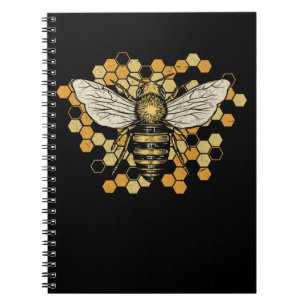 Caderno Espiral Bela Bela Bela Honeycomb Nature Beekeeper Art