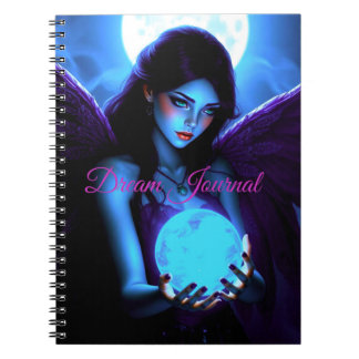 Caderno Espiral Bela Fada segurando Diário de Sonhos do Orbe