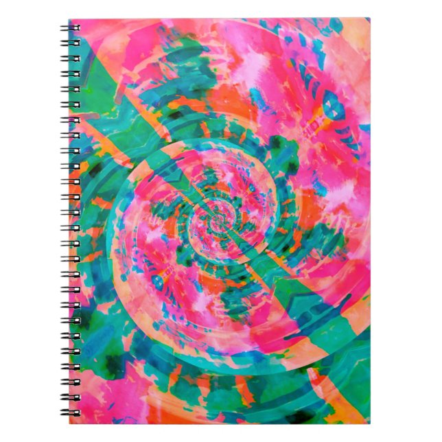 Caderno Espiral bela ilustração emocional abstrata (Frente)