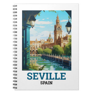 Caderno Espiral Bela Sevilha Bela Espanha da Andaluzia