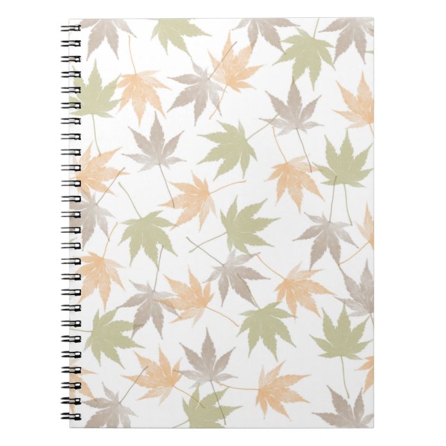 Caderno Espiral Beleza das folhas do outono (Frente)