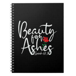 Caderno Espiral Beleza para o notebook governado da Ashes Black Co