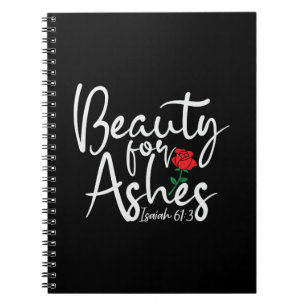 Caderno Espiral Beleza para o notebook governado da Ashes Black Co