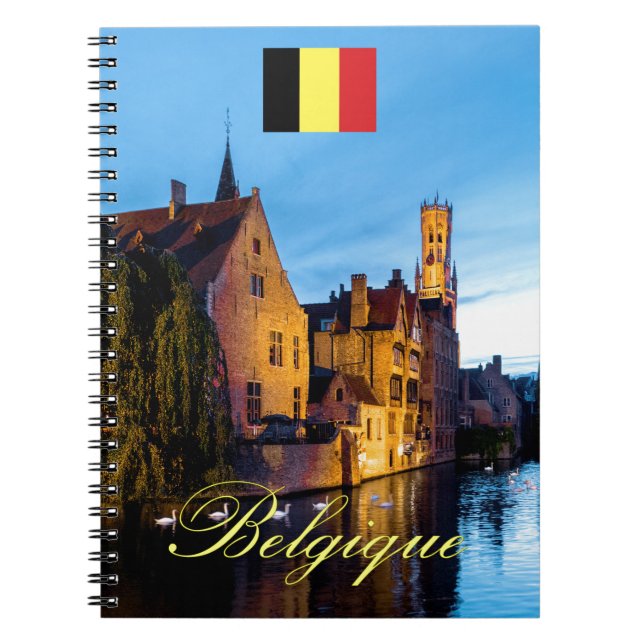 Caderno Espiral Belga Medieval Bruges - Foto Pro (Frente)