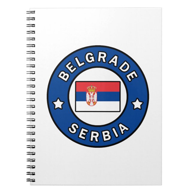 Caderno Espiral Belgrado Sérvia (Frente)
