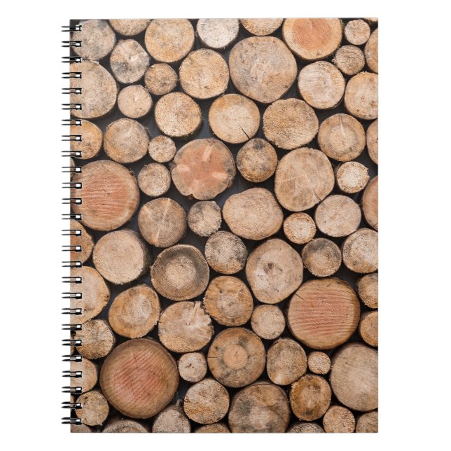 Caderno Espiral belíssima madeira (Frente)