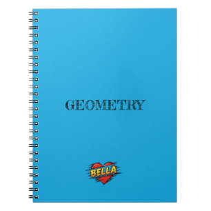 Caderno Espiral Bella Heart Azul