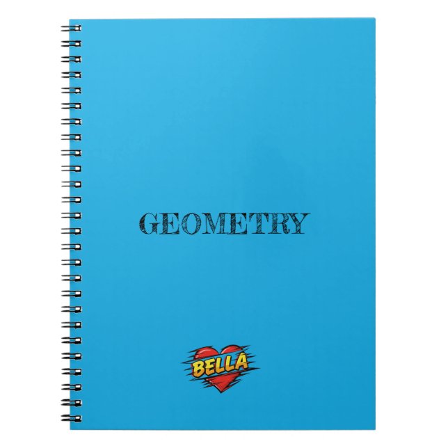 Caderno Espiral Bella Heart Azul (Frente)