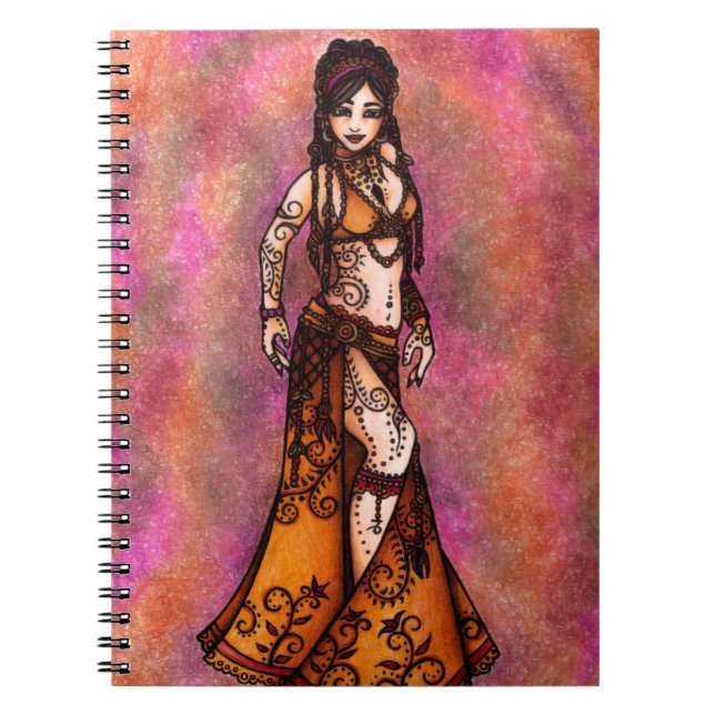 Caderno Espiral Belly Dancer Art (Frente)