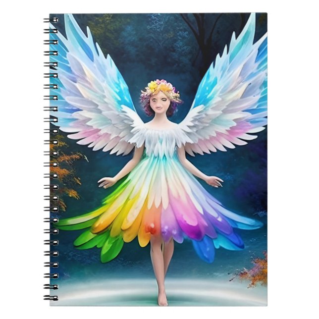 Caderno Espiral Belo Anjo com Asas (Frente)