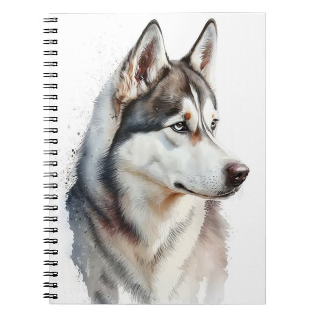 CADERNO ESPIRAL BELO CACHORRO SIBERIANO (Frente)