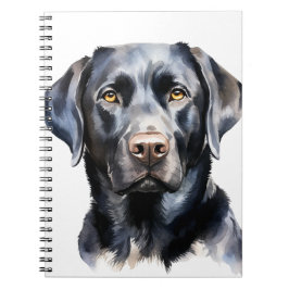CADERNO ESPIRAL BELO CÃO DE RECUPERAÇÃO DE LABRADOR PRETO