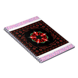 Caderno Espiral Belo Design Azul, Cor-de-Rosa, de de Amor