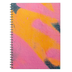 Caderno Espiral Belo e brilhante grafite de arte de rua