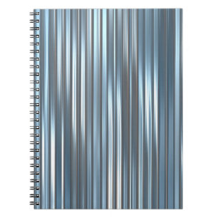 Caderno Espiral Belo fundo azul vertical abstrato com l