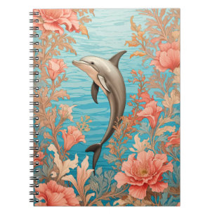 Caderno Espiral Belo Golfinho Vintage 