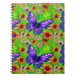 Caderno Espiral Belo Prado Flor de Borboleta