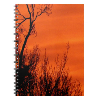 Caderno Espiral Belo Sol Laranja no Kansas