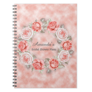 Caderno Espiral Belos planos de Chá de panela Floral