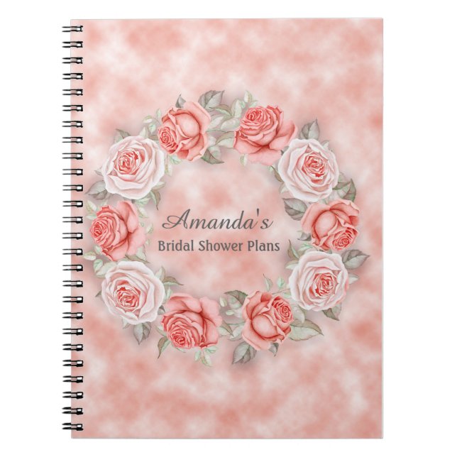 Caderno Espiral Belos planos de Chá de panela Floral (Frente)