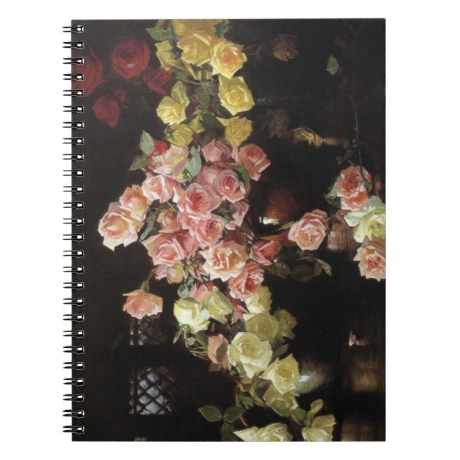 Caderno Espiral Belos Rosas (por Joseph DeCamp) (Frente)