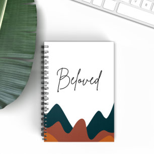Caderno Espiral Beloved Burnt Orange Mountain Christian Faith