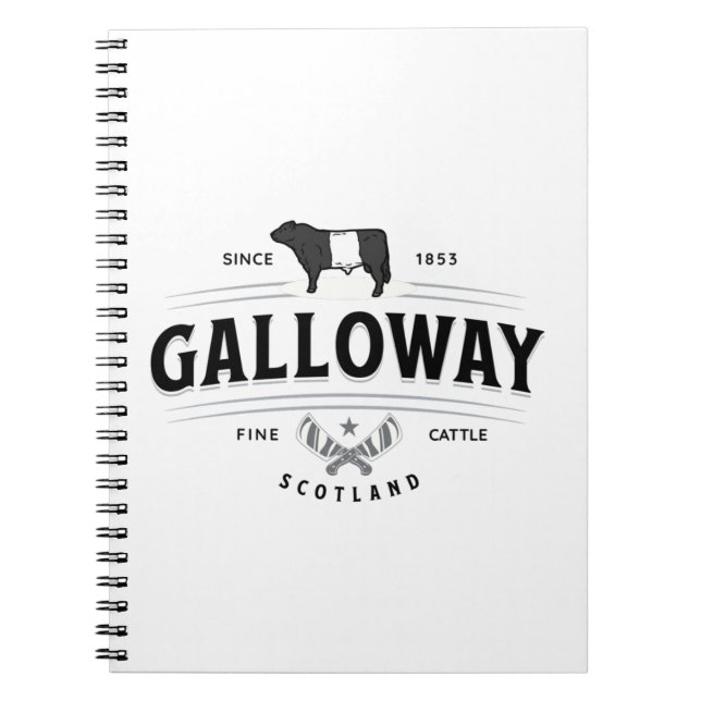 Caderno Espiral Belris de Crachá Galloway (Frente)
