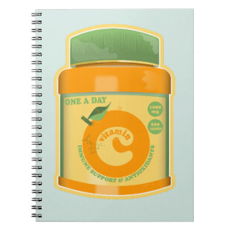 Caderno Espiral Bem-estar da vitamina C