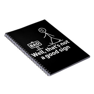 Caderno Espiral Bem, isso não é um bom sinal Meme engraçado