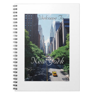 Caderno Espiral Bem-Vindo A Nova York, Estados Unidos, Livro De No