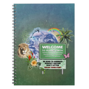 Caderno Espiral Bem-vindo ao Planeta Terra