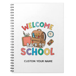 CADERNO ESPIRAL BEM-VINDO DE VOLTA À ESCOLA