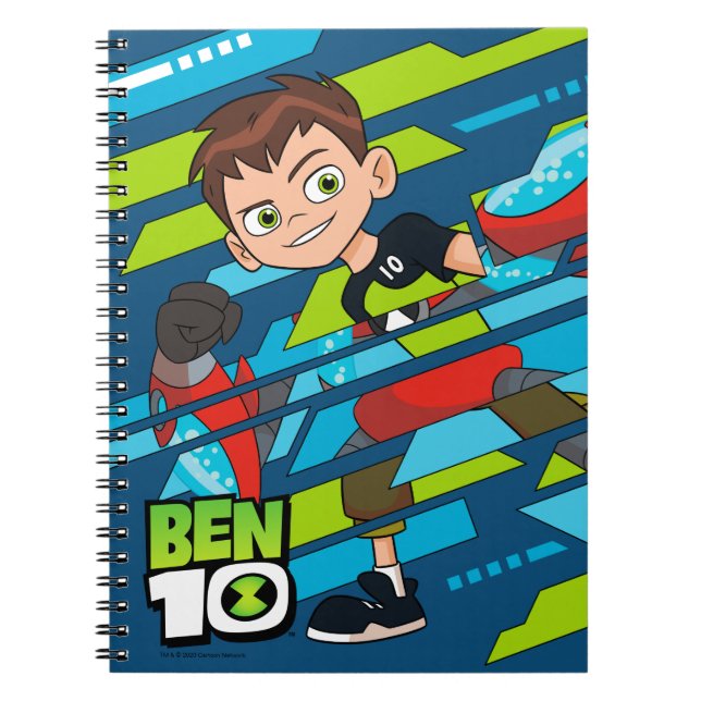Caderno Espiral Ben 10 Transformação de DNA em estouro (Frente)