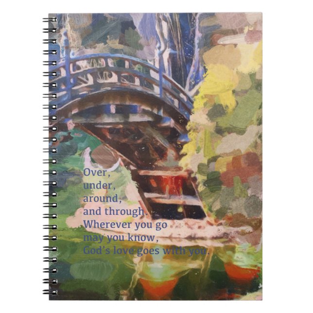 Caderno Espiral Bênção Diário De Oração Que Deus Ame Estar Com Voc (Frente)