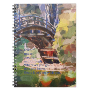 Caderno Espiral Benção Diário de oração Que o amor de Deus es
