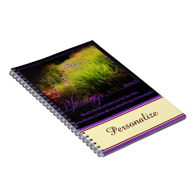 Caderno Espiral Bênçãos Personalizadas (Lado Direito)