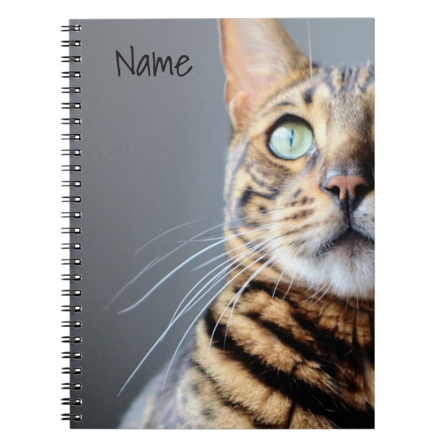 Caderno Espiral Bengala Cat Notebook (Frente)