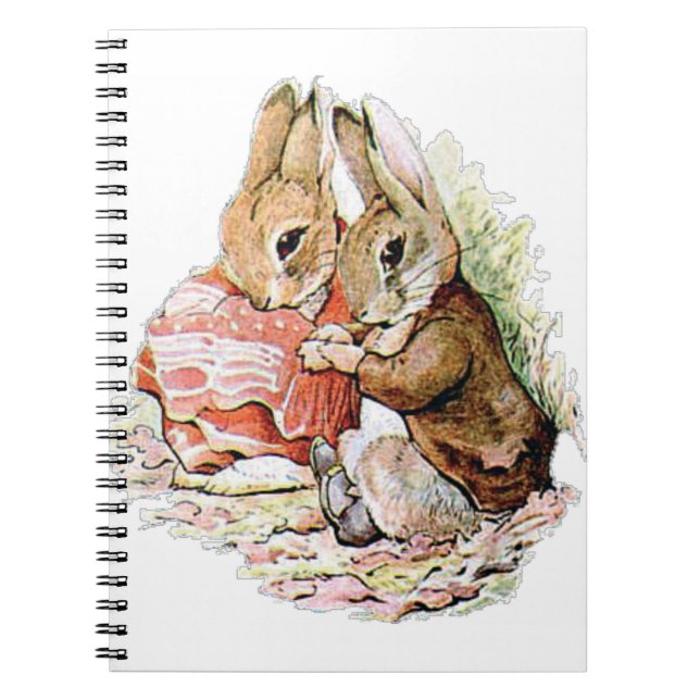 Caderno Espiral Benjamin Bunny e Peter Rabbit planejam o ataque (Frente)