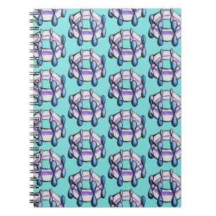 Caderno Espiral Benzene Molecule Padrão Química Orgânica Arte