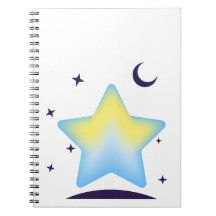 Berçário Caprichoso de Estrelas e Lua em Pastel