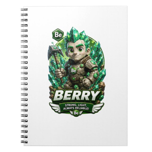 Caderno Espiral Berílio é ATOMIVRA (Frente)