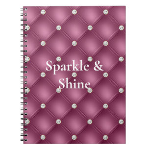 Caderno Espiral Berry Pink Diamond Tufts Natal