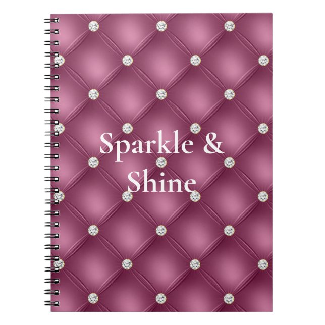 Caderno Espiral Berry Pink Diamond Tufts Natal (Frente)