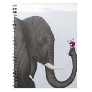 Caderno Espiral Bertha, A Pintura De Elefante E Ladybug