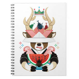 Caderno Espiral Besouro e melancia (remake)