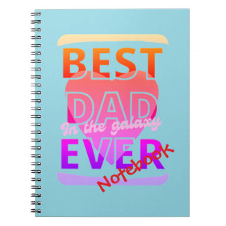Caderno Espiral Best Dad in the galaxy ever